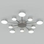 Потолочная люстра Eurosvet Nitrino 90242/10 хром в интернет-магазине "Галерея света"