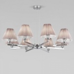 Подвесная люстра Eurosvet Peony 60136/8 хром/серый в интернет-магазине "Галерея света"