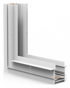 Соединитель угловой внутренний для треков встраиваемых Arlight MAG-CON-4560-FDW-L90-INT 052659 в интернет-магазине "Галерея света"