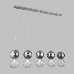 Подвесной светильник Eurosvet Selisa 50091/5 хром/дымчатый в интернет-магазине "Галерея света"