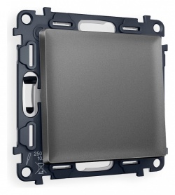 Выключатель перекрестный одноклавишный без рамки Ambrella Volt ALFA MA651030 в интернет-магазине "Галерея света"