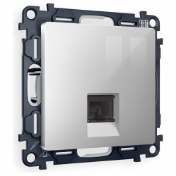 Розетка Ethernet RJ-45 и со шторками, без рамки Ambrella Volt ALFA MA412005 в интернет-магазине "Галерея света"