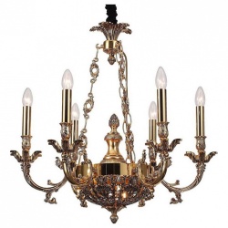 Подвесная люстра Lucia Tucci Firrnze FIRENZE 1781.8.2 antique gold в интернет-магазине "Галерея света"