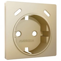 Накладка для розетки с заземлением и со шторками и 2хUSB type С Ambrella Volt ALFA AP6105 в интернет-магазине "Галерея света"