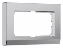 Рамка для двойной розетки Werkel Stark (серебряный матовый) W0081865 в интернет-магазине "Галерея света"