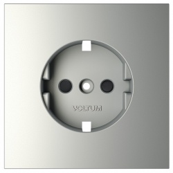 Накладка для розетки с заземлением и со шторками Voltum S70 VLS000705 в интернет-магазине "Галерея света"