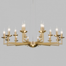 Подвесная люстра Eurosvet Cariso 60150/18 латунь в интернет-магазине "Галерея света"