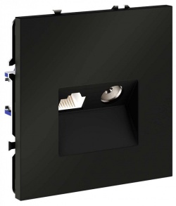 ТВ-розетка и розетка Ethernet RJ-45 без рамки Voltum S70 VLS060708 в интернет-магазине "Галерея света"