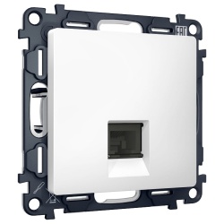 Розетка Ethernet RJ-45 и со шторками, без рамки Ambrella Volt ALFA MA132005 в интернет-магазине "Галерея света"