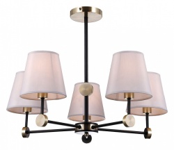 Люстра на штанге ILLUMICO CASTOR IL0394-5CSQ-24 BK AB CASTOR в интернет-магазине "Галерея света"