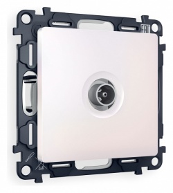 ТВ-розетка проходная без рамки Ambrella Volt ALFA MA213030 в интернет-магазине "Галерея света"