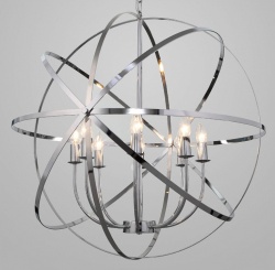 Подвесная люстра Eurosvet Santi 60139/8 хром в интернет-магазине "Галерея света"