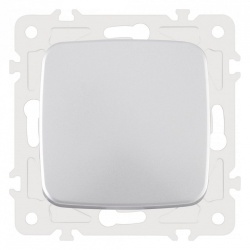 Выключатель одноклавишный без рамки Arte Milano 205 205.30-1.silver в интернет-магазине "Галерея света"