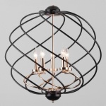 Подвесная люстра Eurosvet Sorrel 60105/5 черный в интернет-магазине "Галерея света"