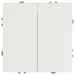 Переключатель двухклавишный без рамки Stekker Эмили 50233 в интернет-магазине "Галерея света"