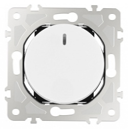 Выключатель одноклавишный с подсветкой без рамки Arte Milano 202 202.31-1.white в интернет-магазине "Галерея света"