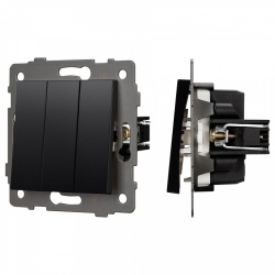 Выключатель трехклавишный без рамки Arlight SWT 049897 в интернет-магазине "Галерея света"