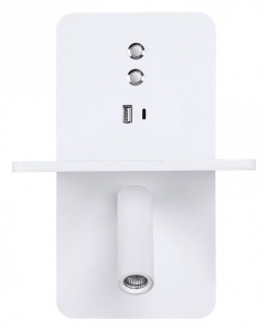 Бра с полкой Arte Lamp Bess A7453AP-1WH в интернет-магазине "Галерея света"