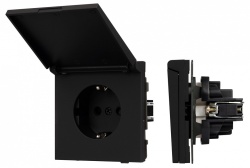 Розетка влагозащищенная с заземлением с крышкой, без рамки Arlight SCT-TENDO 054599 в интернет-магазине "Галерея света"