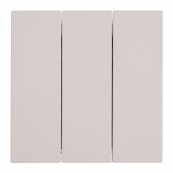 Выключатель трехклавишный без рамки Stekker Мия 50474 в интернет-магазине "Галерея света"