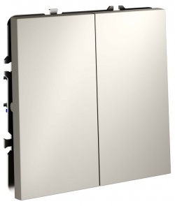Переключатель перекрестный двухклавишный без рамки Voltum S70 VLS020503 в интернет-магазине "Галерея света"