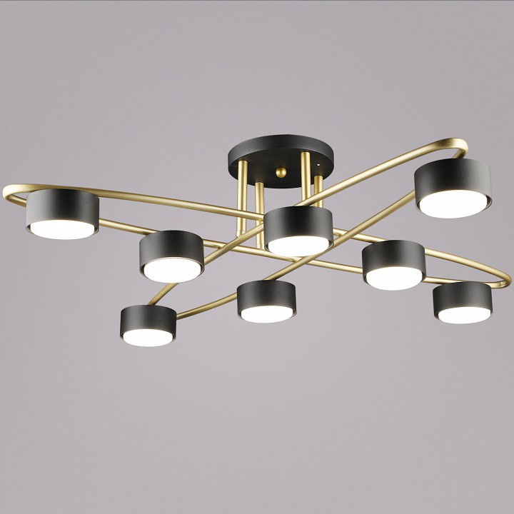 Люстра на штанге  06658-0.3-08 GD+BK GX53 в интернет-магазине "Галерея света"