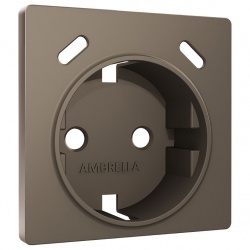 Накладка для розетки с заземлением и со шторками и 2хUSB type С Ambrella Volt ALFA AP6405 в интернет-магазине "Галерея света"