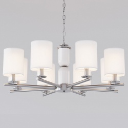 Подвесная люстра Eurosvet Caprera 60146/8 никель в интернет-магазине "Галерея света"