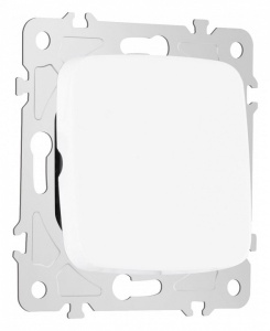 Выключатель перекрестный одноклавишный без рамки Arte Milano 205 205.34-1.white в интернет-магазине "Галерея света"