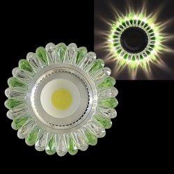 Встраиваемый светильник  42230-9.0-001PL MR16+LED3W CL/LGN в интернет-магазине "Галерея света"