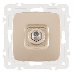 ТВ-розетка без рамки Arte Milano am-205 205.42-1.shampan в интернет-магазине "Галерея света"