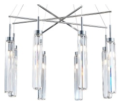 Подвесная люстра Newport 4520 4524+4/S chrome в интернет-магазине "Галерея света"