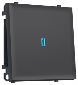 Выключатель самовозвратный одноклавишный с подсветкой, без рамки Ambrella Volt MS MS902060 в интернет-магазине "Галерея света"