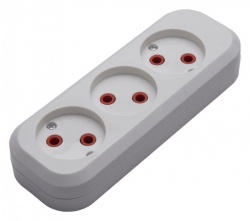 Розетка переносная разборная без заземления Stekker Бруна 39008 в интернет-магазине "Галерея света"