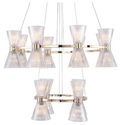 Подвесная люстра Newport 3610 3616/S gold new в интернет-магазине "Галерея света"