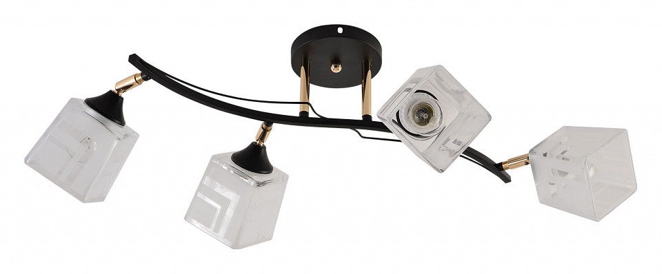 Люстра на штанге 01594-3.3-04B BK+FGD в интернет-магазине "Галерея света"