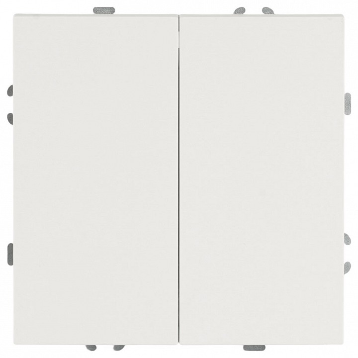 Переключатель двухклавишный без рамки Stekker Эмили 50233 в интернет-магазине "Галерея света"