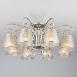 Потолочная люстра Eurosvet Liona 60065/8 серебро в интернет-магазине "Галерея света"