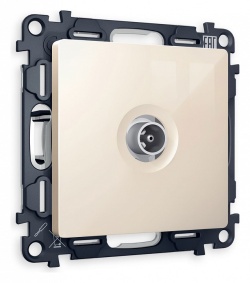 ТВ-розетка оконечная без рамки Ambrella Volt ALFA MA313010 в интернет-магазине "Галерея света"