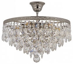 Люстра на штанге Arti Lampadari Castellana Nickel Castellana E 1.3.30.608 N в интернет-магазине "Галерея света"