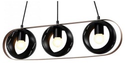 Подвесной светильник Imex Rolf MD.21744-3-P-BK+CP в интернет-магазине "Галерея света"