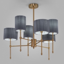 Люстра на штанге Eurosvet Notturno 60162/6 латунь в интернет-магазине "Галерея света"