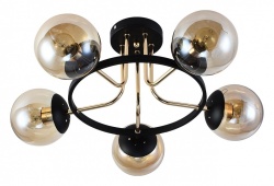Люстра на штанге 01344-0.3-05 BK+FGD в интернет-магазине "Галерея света"