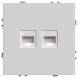 Розетка двойная Ethernet RJ-45 без рамки Stekker Эмили 49874 в интернет-магазине "Галерея света"