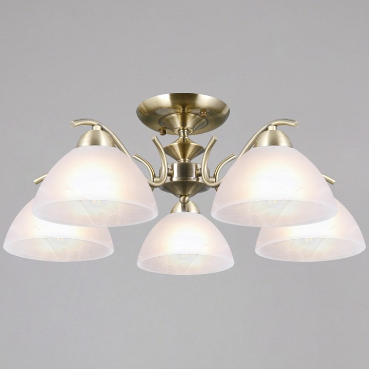 Люстра на штанге ILLUMICO  IL0905-5CSQ-26 AB ELITE в интернет-магазине "Галерея света"