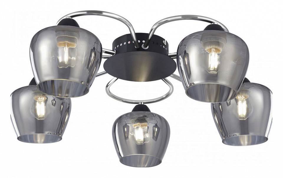 Потолочная люстра Arte Milano AMALFI-321508 321508/5 CR+BK в интернет-магазине "Галерея света"