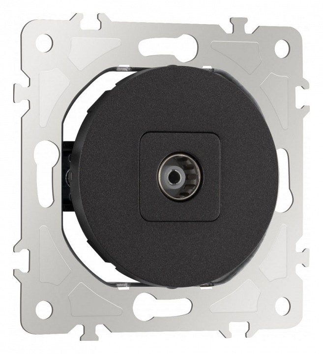 ТВ-розетка без рамки Arte Milano am-202 202.43-1.black в интернет-магазине "Галерея света"