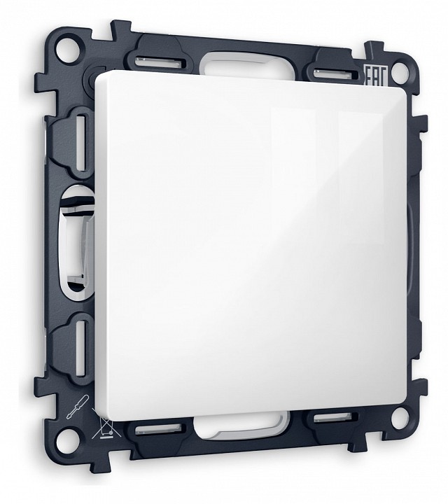 Заглушка для поста с рамкой Ambrella Volt ALFA MA116010 в интернет-магазине "Галерея света"