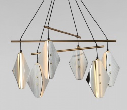 Подвесная люстра Eurosvet  301054 LED латунь в интернет-магазине "Галерея света"