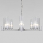 Подвесная люстра Eurosvet Arganie 60133/8 серебро в интернет-магазине "Галерея света"